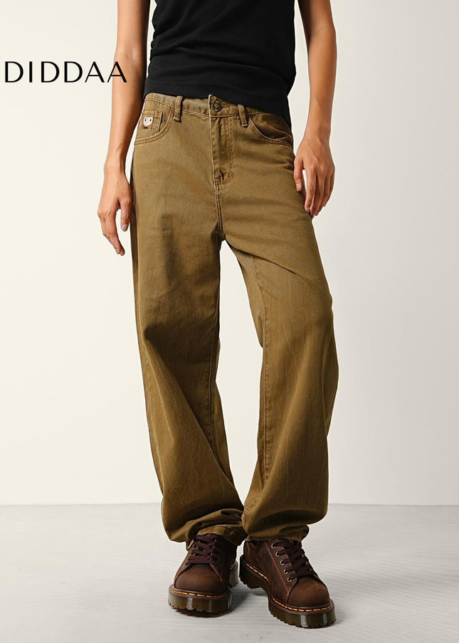 Blue Retro Wash Loose Straight Leg Cargo Pants - Men’s Jeans