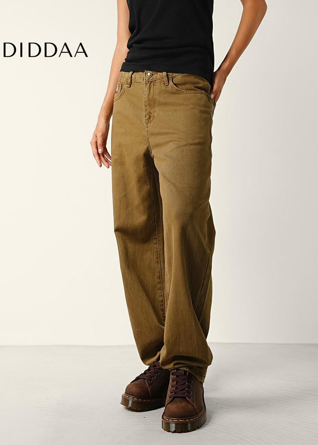 Blue Retro Wash Loose Straight Leg Cargo Pants - Men’s Jeans