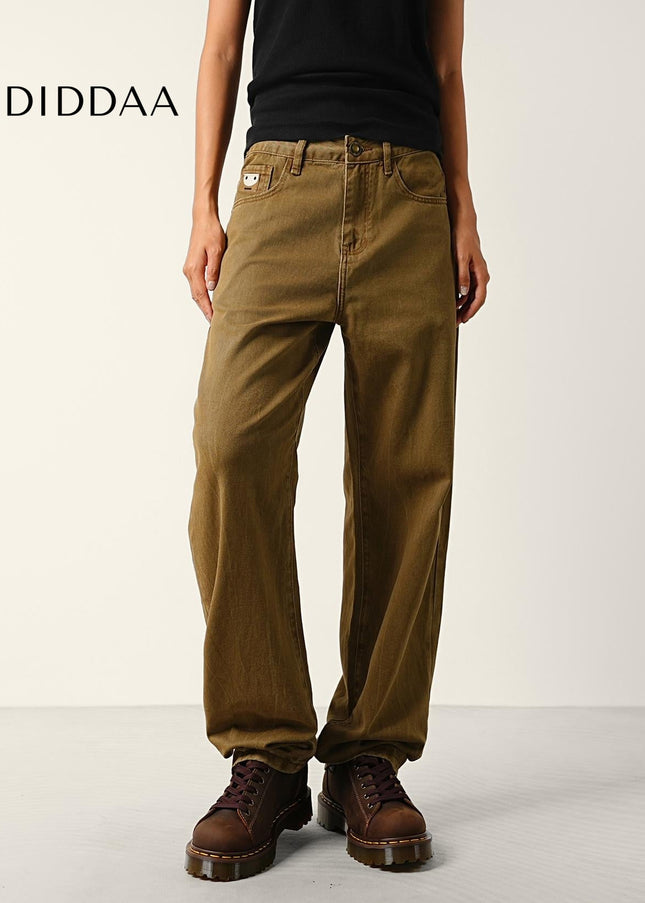 Blue Retro Wash Loose Straight Leg Cargo Pants - Men’s Jeans