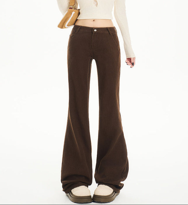 Blue Slim Fit Maillard Low-Rise Bootcut Jeans Women’s - Women’s Jeans