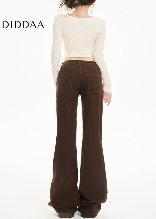 Blue Slim Fit Maillard Low-Rise Bootcut Jeans Women’s - Women’s Jeans