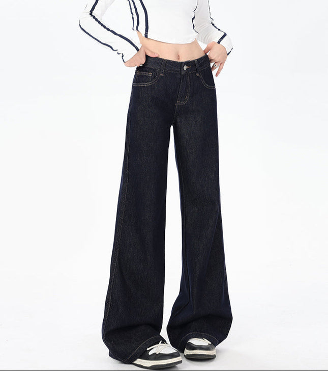 Blue Slim Low-Rise Bootcut Jeans for Small Women - Women’s Jeans