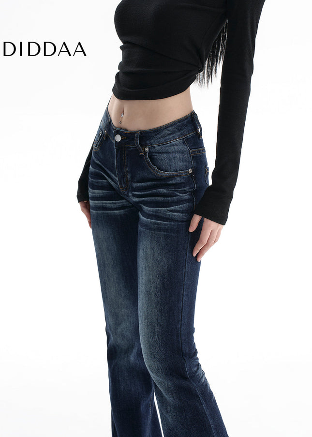 Blue Stretch Slim Fit Bootcut Jeans for Women - Women’s Jeans