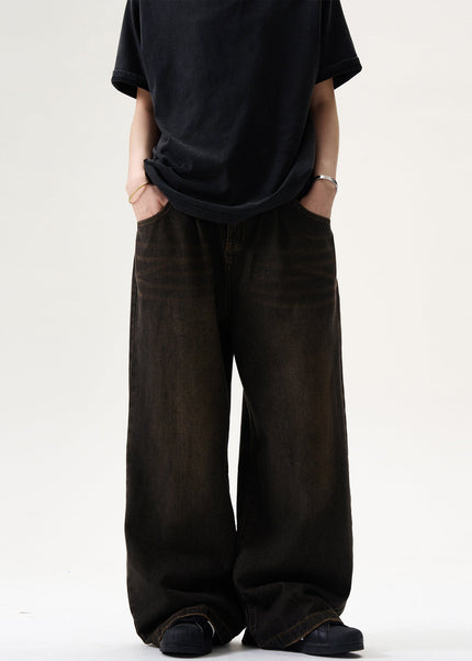 Blue Vintage Loose Fit Baggy Jeans for Men - Men’s Jeans