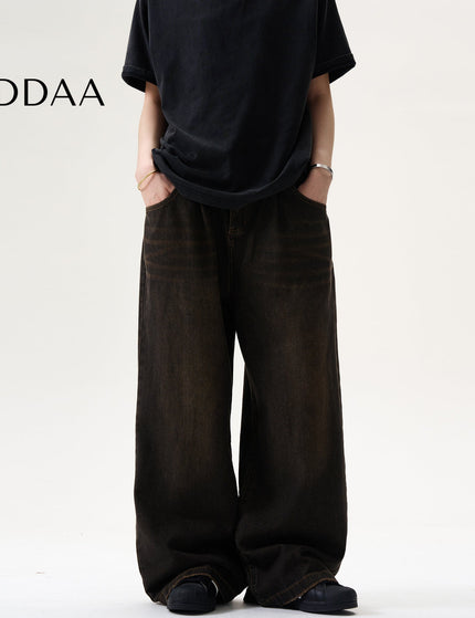 Blue Vintage Loose Fit Baggy Jeans for Men - S / Black - Men’s Jeans