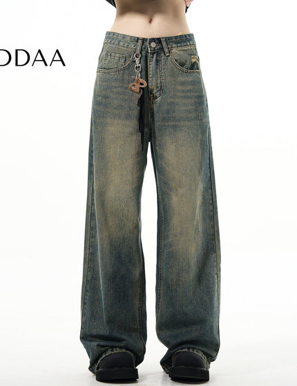 Blue Vintage Loose Fit Wide Leg Jeans Men’s Casual Pants - XS / Vintage Blue - Men’s Jeans