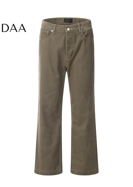 Blue Vintage Straight Fit Jeans for Men by MADWITCH - S / Brown - Men’s Jeans