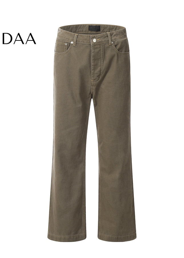 Blue Vintage Straight Fit Jeans for Men by MADWITCH - S / Brown - Men’s Jeans