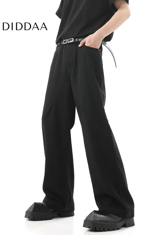 Blue Vintage Straight-Leg Jeans for Men Casual Trousers - Men’s Jeans
