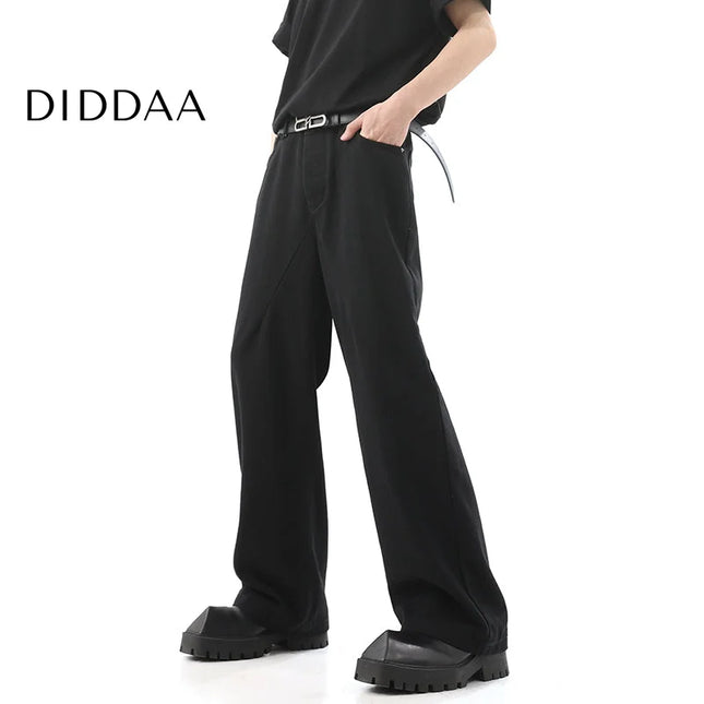 Blue Vintage Straight-Leg Jeans for Men Casual Trousers - S / Black - Men’s Jeans