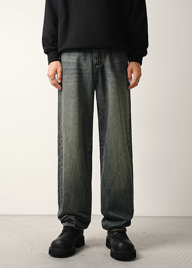 Blue Vintage Wash Distressed Casual Jeans for Men - 28 / Vintage Blue - Men’s Jeans