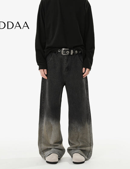 Blue Vintage Washed Loose Fit Jeans for Men and Women - S / Black - Men’s Jeans