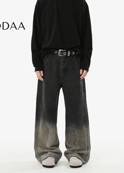 Blue Vintage Washed Loose Fit Jeans for Men and Women - S / Black - Men’s Jeans