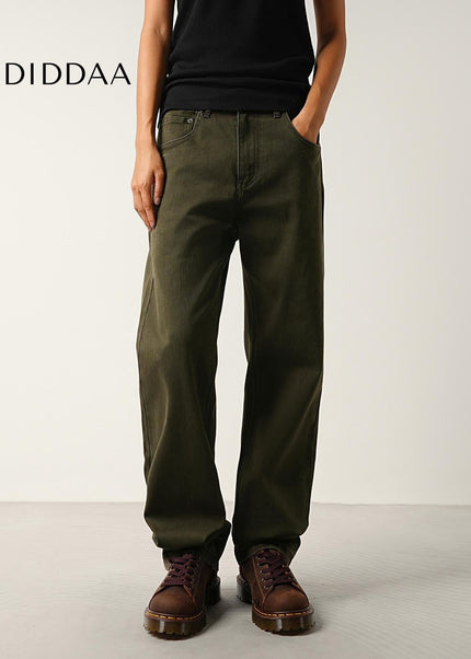 Blue Washed Loose Straight Cargo Jeans for Men and Women - Men’s Jeans