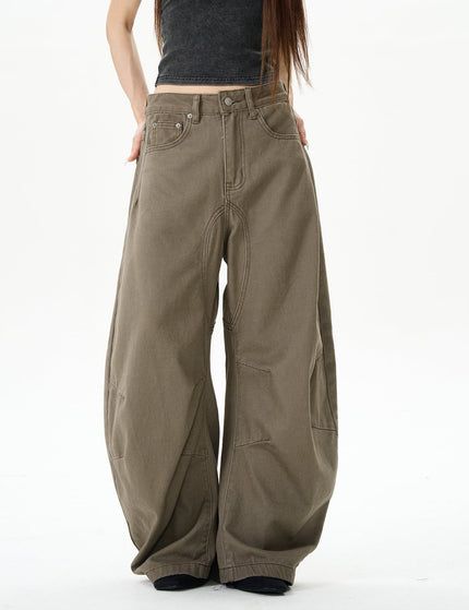 Brown Relaxed Fit Men’s Maillard Pants - S / Green - Women’s Jeans