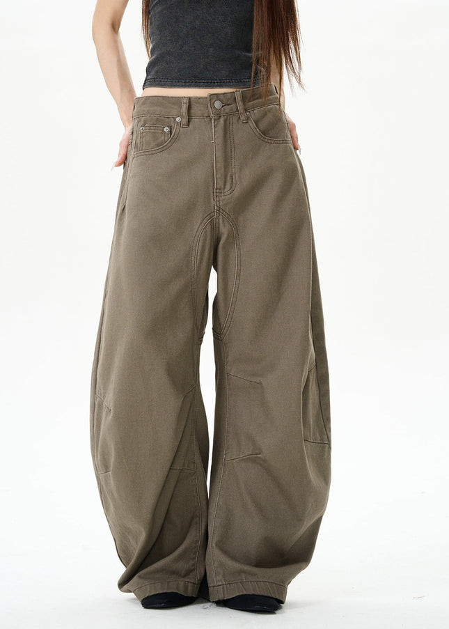 Brown Relaxed Fit Men’s Maillard Pants - S / Green - Women’s Jeans