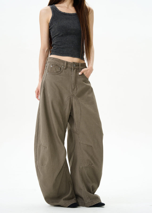 Brown Relaxed Fit Men’s Maillard Pants - Women’s Jeans