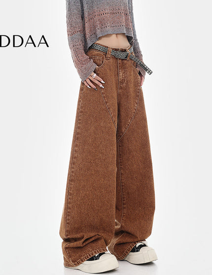 Brown Versatile Wide-Leg Trousers for Women - S / Brown - Women’s Jeans