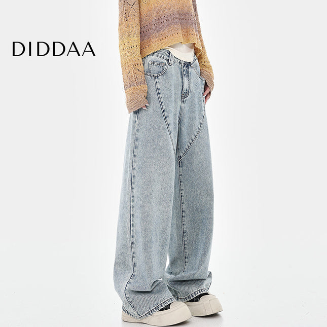 Brown Versatile Wide-Leg Trousers for Women - Women’s Jeans