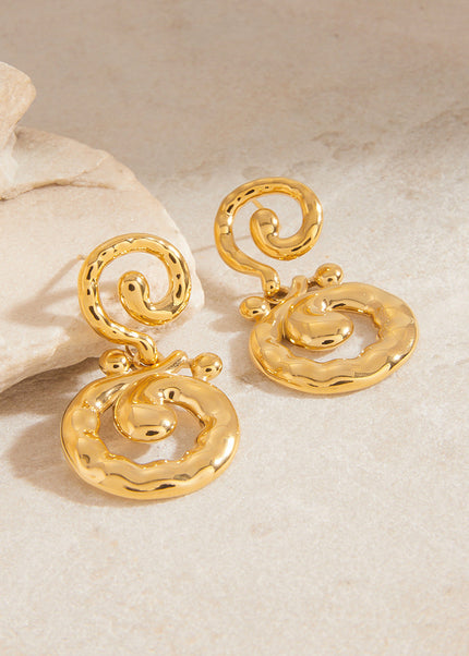 Jieding European and American earrings, women's earrings, light luxury, high-end stainless steel earrings, niche design, titanium steel jewelry cross-border