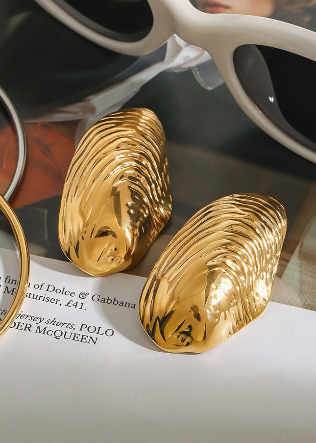 Jieding European and American titanium steel earrings, light luxury, high-end earrings, non-fading jewelry, stainless steel earrings, cross-border