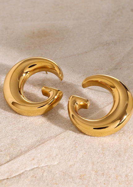 Jieding cross-border stainless steel earrings, high-end ins, European and American jewelry, electroplating non-fading earrings, titanium steel earrings