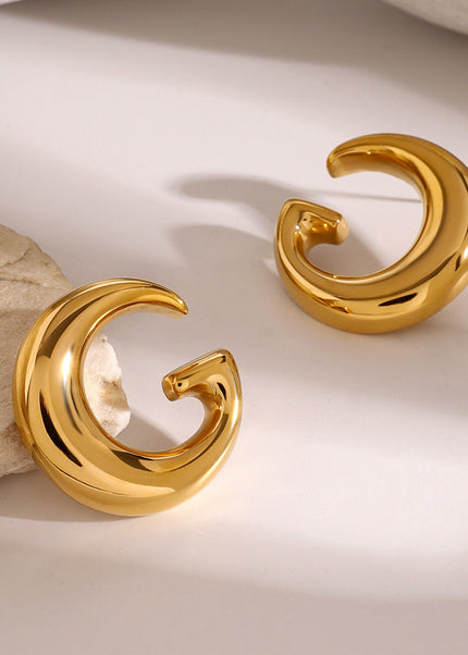 Jieding cross-border stainless steel earrings, high-end ins, European and American jewelry, electroplating non-fading earrings, titanium steel earrings