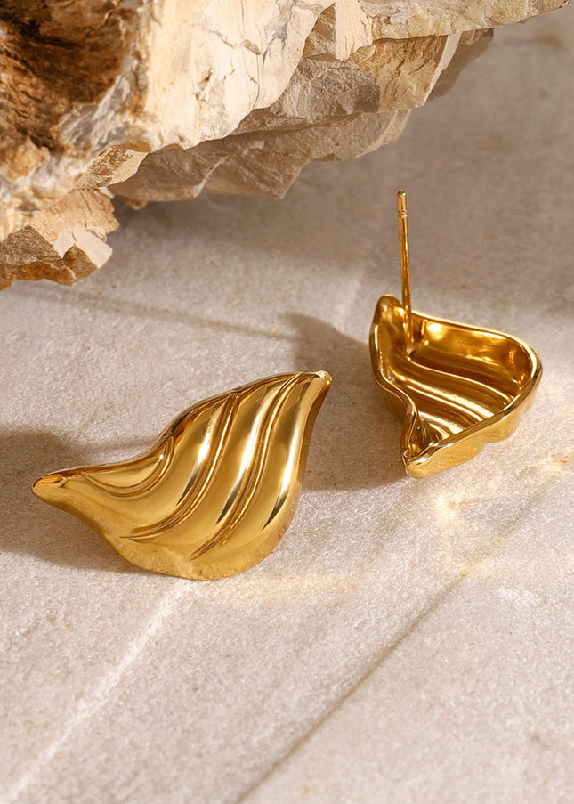 Jieding stainless steel earrings, European and American jewelry, cross-border earrings, high-end ins, earrings, electroplated titanium steel drop earrings