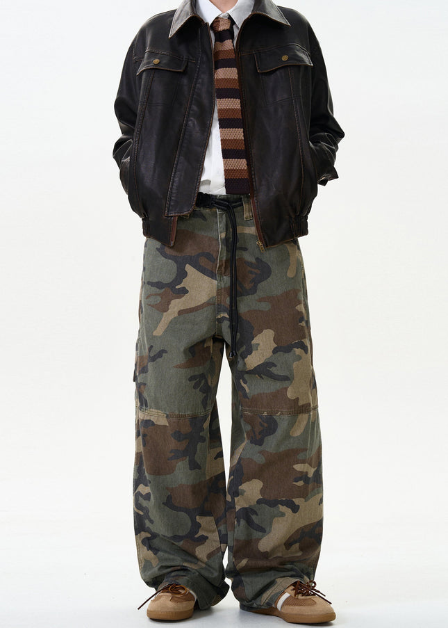 Camouflage Loose Fit Cargo Pants for Men and Women - Men’s Jeans