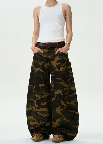 Camouflage Loose Fit MADWITCH Vintage Scimitar Jeans - Men’s Jeans