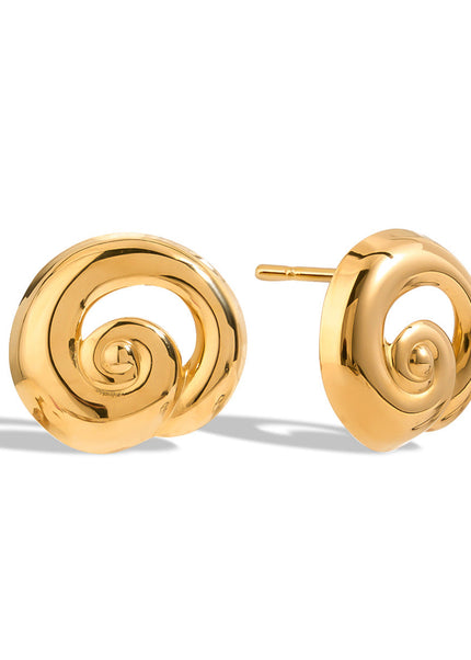 Jieding European and American hot-selling titanium steel earrings do not fade, light luxury, high-end stainless steel earrings, design sense of niche jewelry