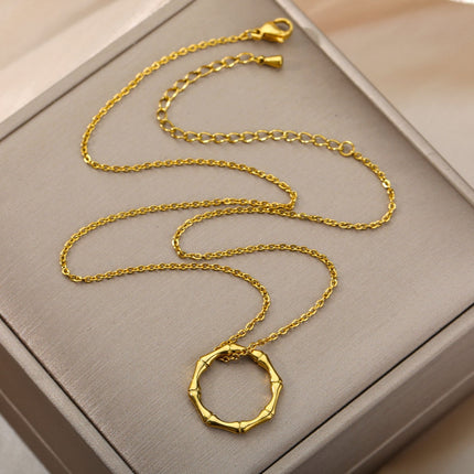 Caribbean Pendant Necklace | Gold Silver Ring Chain - Necklaces