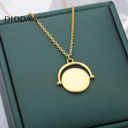 Chaise Pendant Necklace | Gold Silver Simple Chain - Necklaces