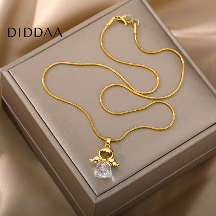 Chanson Pendant Necklace | Gold Cowbell Chain - Gold - Necklaces
