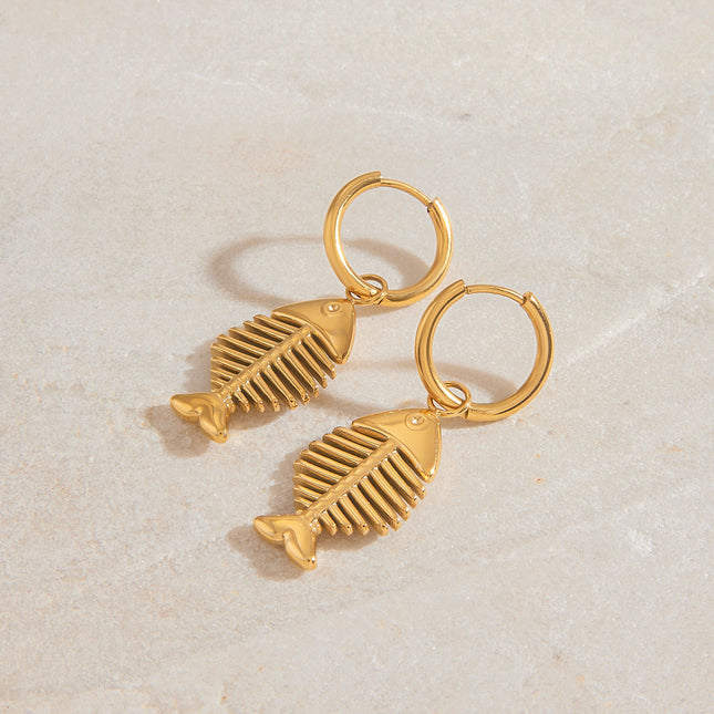 Jieding cross-border resort stainless steel earrings, light luxury, high-end earrings, niche design, titanium steel jewelry, earrings