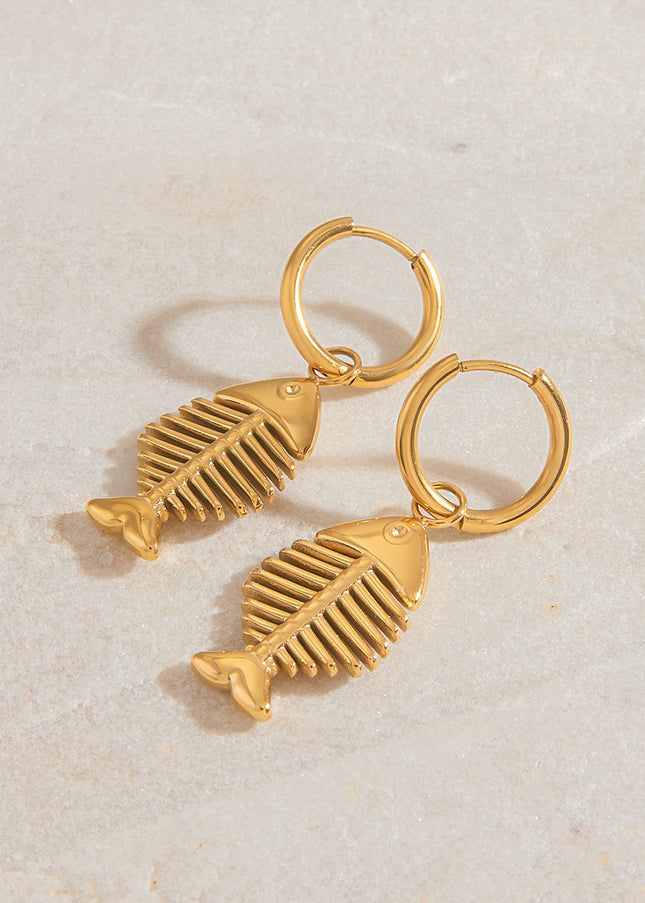 Jieding cross-border resort stainless steel earrings, light luxury, high-end earrings, niche design, titanium steel jewelry, earrings