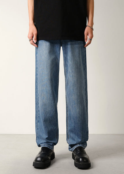 Classic Blue Loose Fit Summer Jeans for Men - 28 / Mid Blue - Men’s Jeans