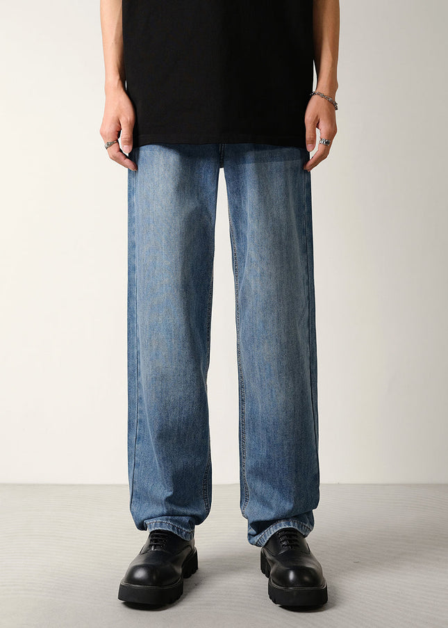 Classic Blue Loose Fit Summer Jeans for Men - 28 / Mid Blue - Men’s Jeans