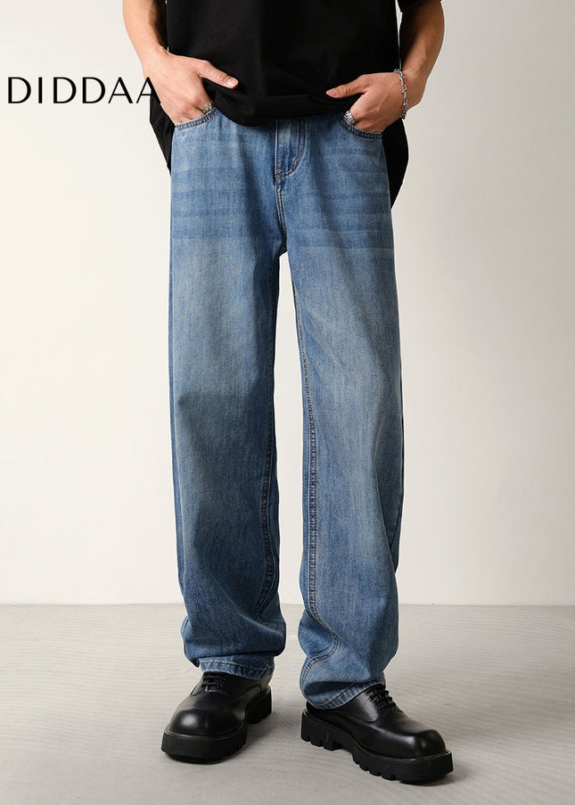 Classic Blue Loose Fit Summer Jeans for Men - Men’s Jeans