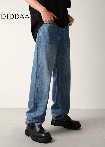 Classic Blue Loose Fit Summer Jeans for Men - Men’s Jeans