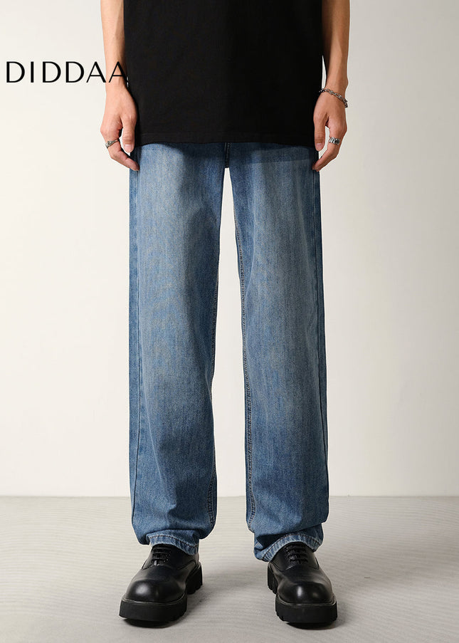 Classic Blue Loose Fit Summer Jeans for Men - Men’s Jeans