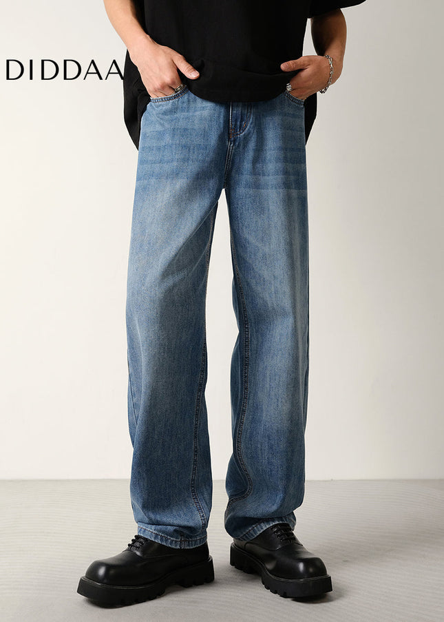 Classic Blue Loose Fit Summer Jeans for Men - Men’s Jeans
