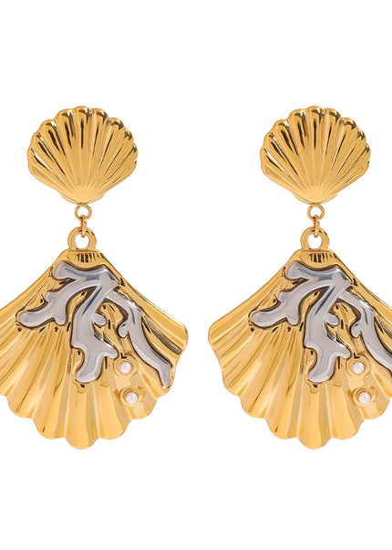 Jieding European and American earrings have a sense of design and a niche stainless steel earrings, light luxury, high-end earrings, and women's titanium steel jewelry cross-border