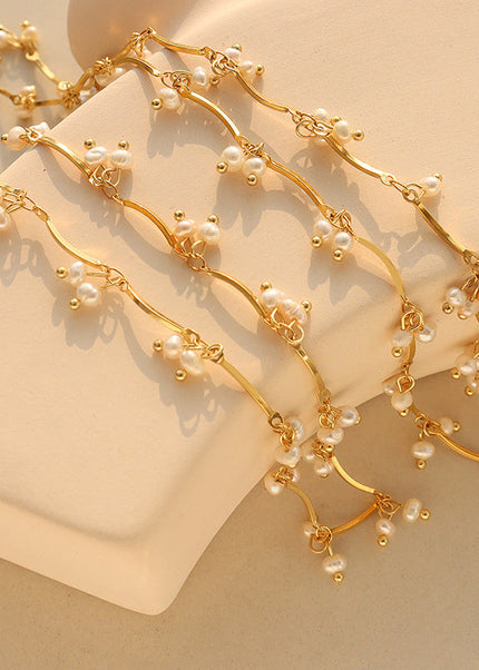 French gentle wind natural freshwater pearl necklace fashion versatile small pearl pendant delicate collar accessories wholesale