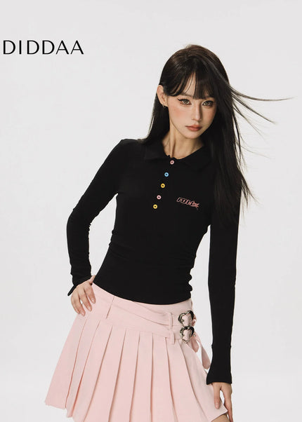 CTB Beer Captain American slim slim hot girl long sleeve top women’s spring and autumn new high-quality T-shirt base