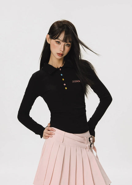 CTB Beer Captain American slim slim hot girl long sleeve top women’s spring and autumn new high-quality T-shirt base
