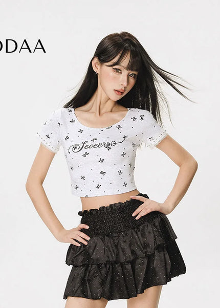 CTB Beer Captain American Sweet Cool Women’s Short Sleeve T-Shirt Women’s Summer 2025 New Slim Fit Cropped Spice Girl