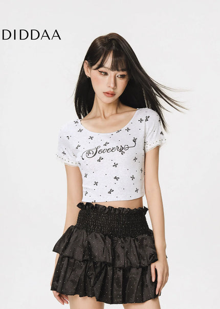 CTB Beer Captain American Sweet Cool Women’s Short Sleeve T-Shirt Women’s Summer 2025 New Slim Fit Cropped Spice Girl