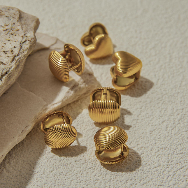 Jieding European and American square stud earrings, light luxury, high-end earrings, women's niche stainless steel earrings, titanium steel jewelry