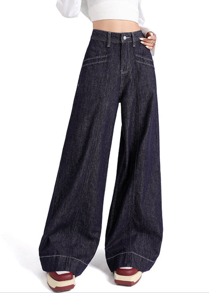 Dark Blue High Waist Wide Leg Jeans for Women 2025 - Women’s Jeans